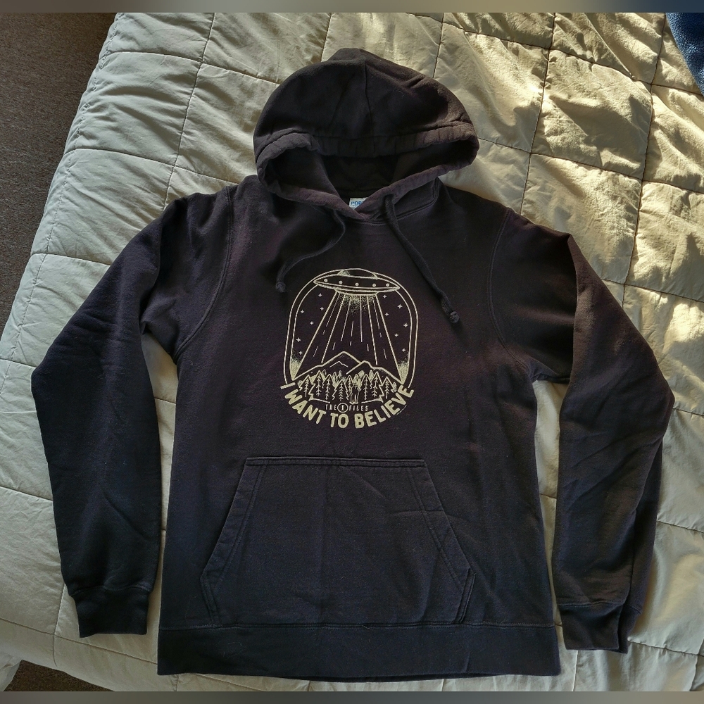 X-Files Black Hoodie Unisex Small
